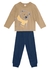 Conjunto Blusão e Calça Jogger Bebê Menino Brandili - Ursinho - Tam 1 ao 3 - comprar online