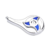 Calota G1 Cromada Elipse Azul Le