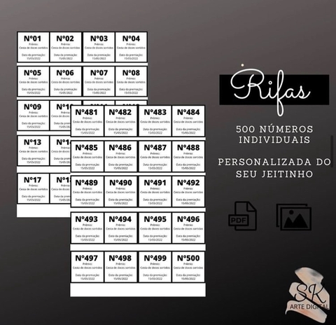 Rifa de números individual