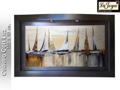 Cuadro Decorativo Barcos Veleros al Oleo G-009