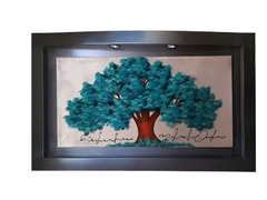 Cuadro Decorativo Árbol de la Vida Turquesa G-036