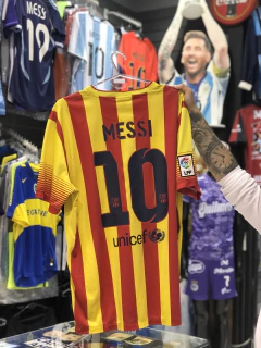 Camiseta FC Barcelona Suplente 2013-14 + Nombre + Número + Parche