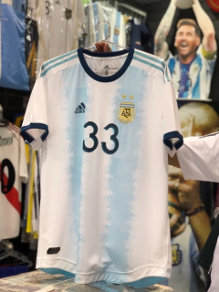 Camiseta Selección Argentina Titular 2019 Tela de Juego + Número