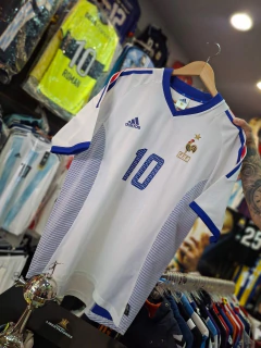 Camiseta Selección De Francia De Época Modelo Suplente Temporada 2002 + Número 10 + Nombre ZIDANE en internet