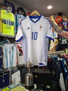 Camiseta Selección De Francia De Época Modelo Suplente Temporada 2002 + Número 10 + Nombre ZIDANE - Tomydeportes