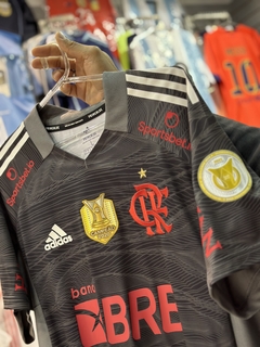Camiseta Flamengo Arquero 2021 Número 1 Diego Alves + Parche - Tomydeportes