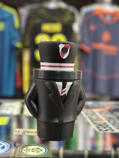 Vaso 3D con tapa y sorbete - River Plate