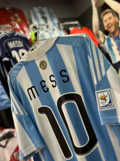 Camiseta Selección Argentina Titular 2010 Copa del Mundo Sudáfrica - Tomydeportes