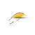 Isca Artificial OCL Lures Little Crank Bait, modelo sinking de 4,3 cm e 5,5 g, em madeira, ação meia-água, barbela média, garatéias #8 (4X), ideal para captura de tucunaré, traíra, dourado, black bass e outros predadores aquáticos. Cor 537.
