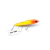 Isca Artificial OCL Lures Control Minnow 85, modelo Jump Minnow de 8,5 cm e 10 g, flutuante, com ação jumping, zara e stick, feita de madeira, olhos 3D e garatéias Nº 6 (4X), ideal para capturar tucunaré, traíra e dourado. Cor 702.