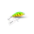 Isca Artificial OCL Lures Little Crank Bait, modelo sinking de 4,3 cm e 5,5 g, em madeira, ação meia-água, barbela média, garatéias #8 (4X), ideal para captura de tucunaré, traíra, dourado, black bass e outros predadores aquáticos. Cor FT.