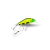 Isca Artificial OCL Lures Little Crank Bait, modelo sinking de 4,3 cm e 5,5 g, em madeira, ação meia-água, barbela média, garatéias #8 (4X), ideal para captura de tucunaré, traíra, dourado, black bass e outros predadores aquáticos. Cor PR.