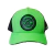 Boné Conexão Mato Modelo Trucker Cor Verde Kiwi com Brasão - comprar online