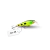 Isca Artificial OCL Ziza Shad 75 by Fabio Baca, meia-água, flutuante, ideal para pesca de tucunaré, traíra e dourado, com ação rolling, barbela em L e corpo fino para fisgadas precisas e alto desempenho. Cor PR Piau Radioativo.