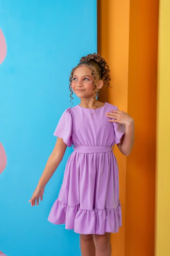 VESTIDO MAJU , ESTAMPA : LAVANDA ENCANTADA - loja online