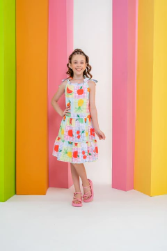 VESTIDO ANA , ESTAMPA : DOCE FEIRA