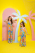 macacao lila- Stitch no safari - LARI KIDS MODA INFANTIL