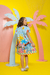 VESTIDO LILICA- ESTAMPA STITCH PRAIA - LARI KIDS MODA INFANTIL