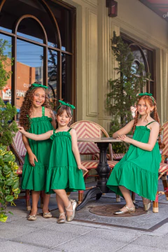 VESTIDO LUA FESTA , ESTAMPA : VERDE na internet