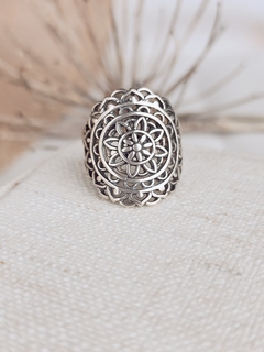 Anel Mandala boho em Prata 925 - comprar online