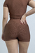 SHORT FIT BINDU Chocolate - comprar online
