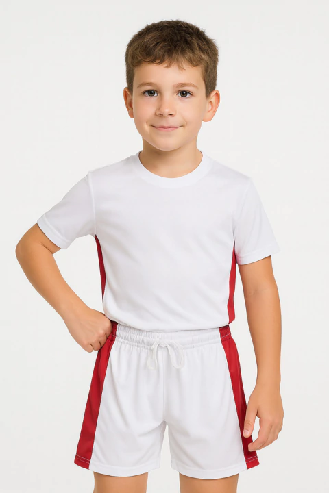 Conjunto Deportivo - Blanco Rojo