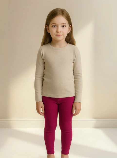 Calza Termica Lisa - Fucsia