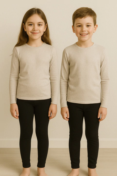 Calza Termica Lisa - Negro