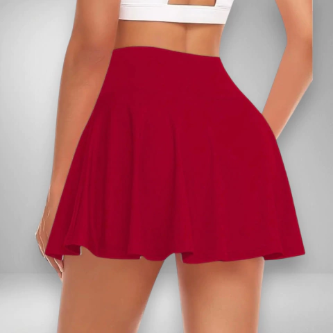 Short Pollera Lycra - Rojo - comprar online