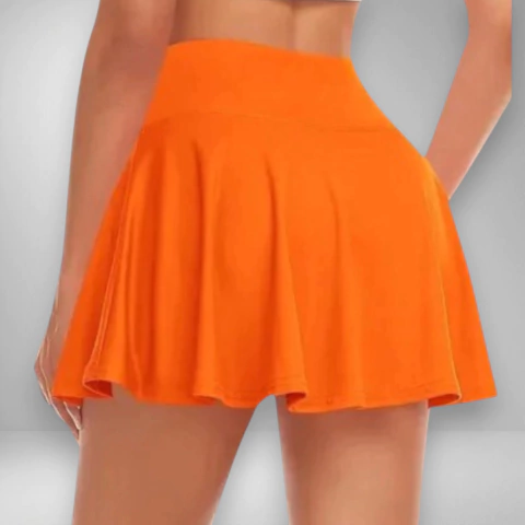 Short Pollera Lycra - Naranja Fluor - comprar online
