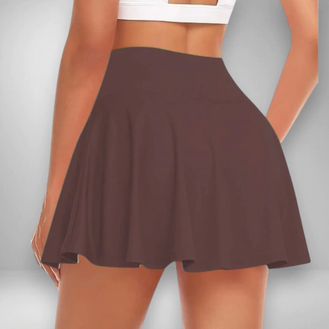 Short Pollera Lycra - Chocolate - comprar online