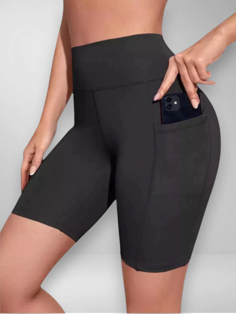 Biker Dama C/Bolsillos Largo - Negro - comprar online