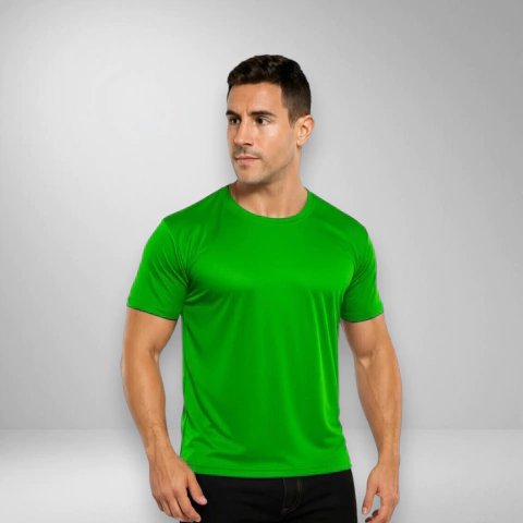 Remera Deportiva - Verde Manzana - comprar online