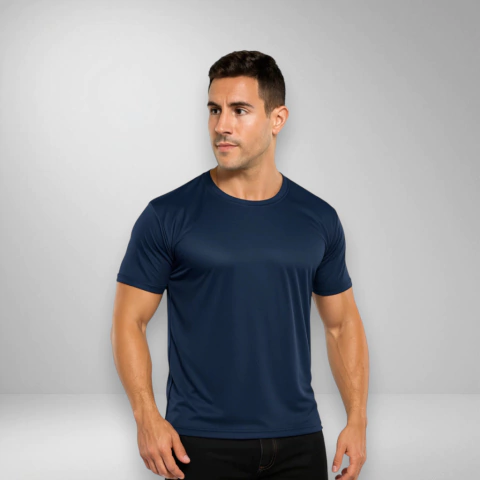 Remera Deportiva - Azul Marino - comprar online