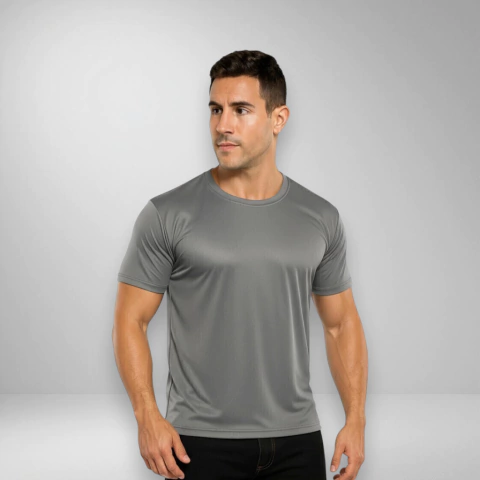 Remera Deportiva - Gris Topo - comprar online