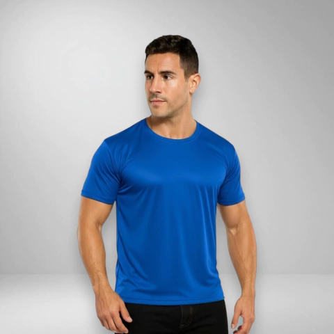 Remera Deportiva - Azul Francia - comprar online