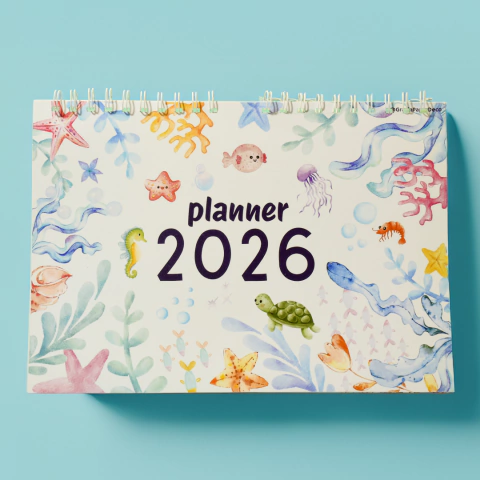 Planner mensual 2026 - Bajo del mar - comprar online