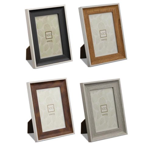 Portarretrato Plástico Símil Madera