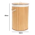 Canasto Redondo Laundry Plegable Cesto Ropa Bambu Tapa 40x60 - comprar online