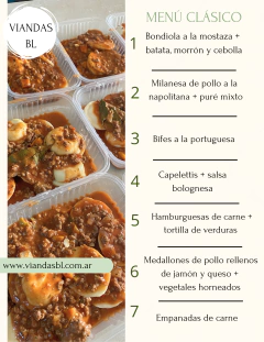 Pack de 28 viandas ESTÁNDAR - Viandas BL