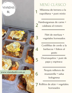 Pack de 14 viandas 600 gramos - Viandas BL