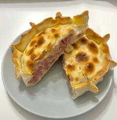 Tarta de jamón y queso