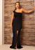 Vestido Longo Elegante Com Fenda Ombro Único Festa I Z1222