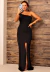 Vestido Longo Elegante Com Fenda Ombro Único Festa I Z1222 - comprar online