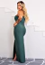 Vestido Longo Com Fenda Elegante Festa Estiloso Verde I Z86 - Unnah Moda Feminina Balada