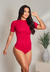 Body Feminino Com Manguinha Fashion Elegante Canelado I Z37 - Unnah Moda Feminina Balada