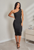 Vestido Midi Lua Ombro Só Festa Estilo I UN122