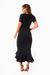 Vestido Kim Midi Com Babado e Manga Festa Fashion I UN127 - Unnah Moda Feminina Balada