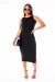 Vestido Joi Midi Com Fenda Lateral Casual I UN130