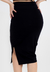 Saia Santorini Midi com Fenda Luxury I UN30 - Unnah Moda Feminina Balada